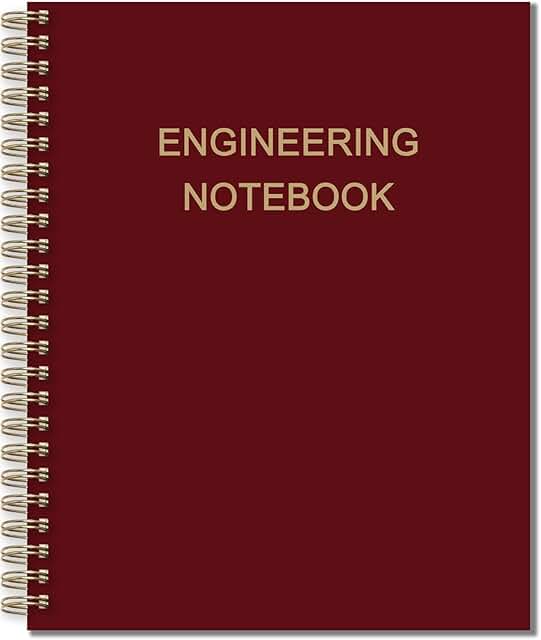 8x10 Engineering Graph Notebook with Grid Pages