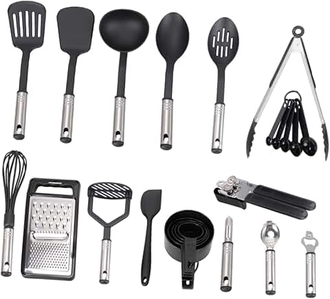24-Piece Stainless Steel Kitchen Utensil Set