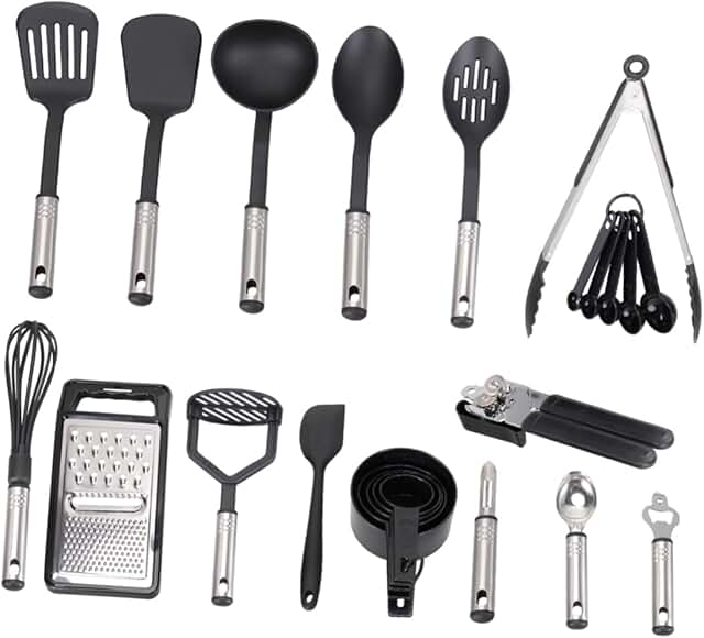 24-Piece Stainless Steel Kitchen Utensil Set
