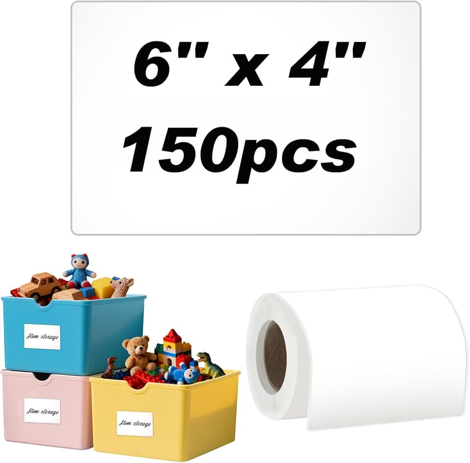 150 Large Waterproof Labels for Storage and Packing