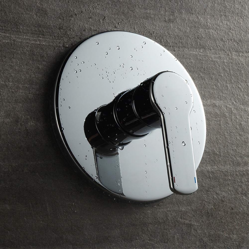 Shower Head Single Function with Shower Lift Bar Dark Into Wall with Pre-Embedded Shower Faucet Shower Set