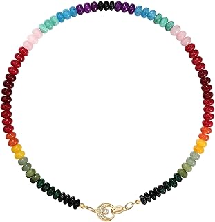 Colorful Boho Beaded Multilayer Necklace for Women