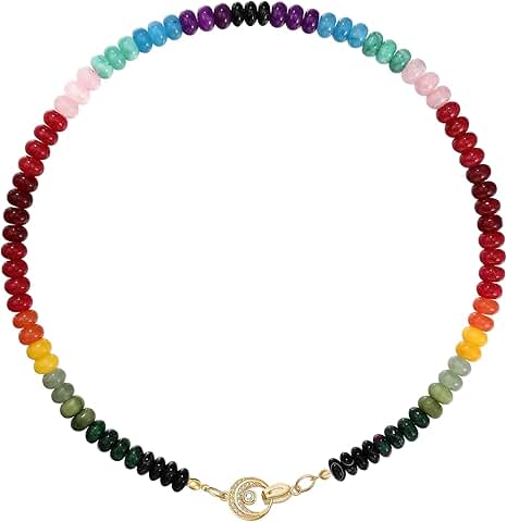 Colorful Boho Beaded Multilayer Necklace for Women