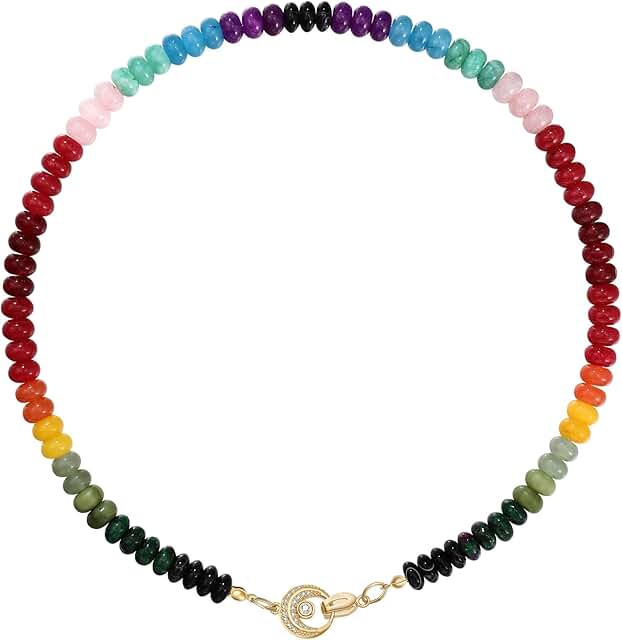 Colorful Boho Beaded Multilayer Necklace for Women