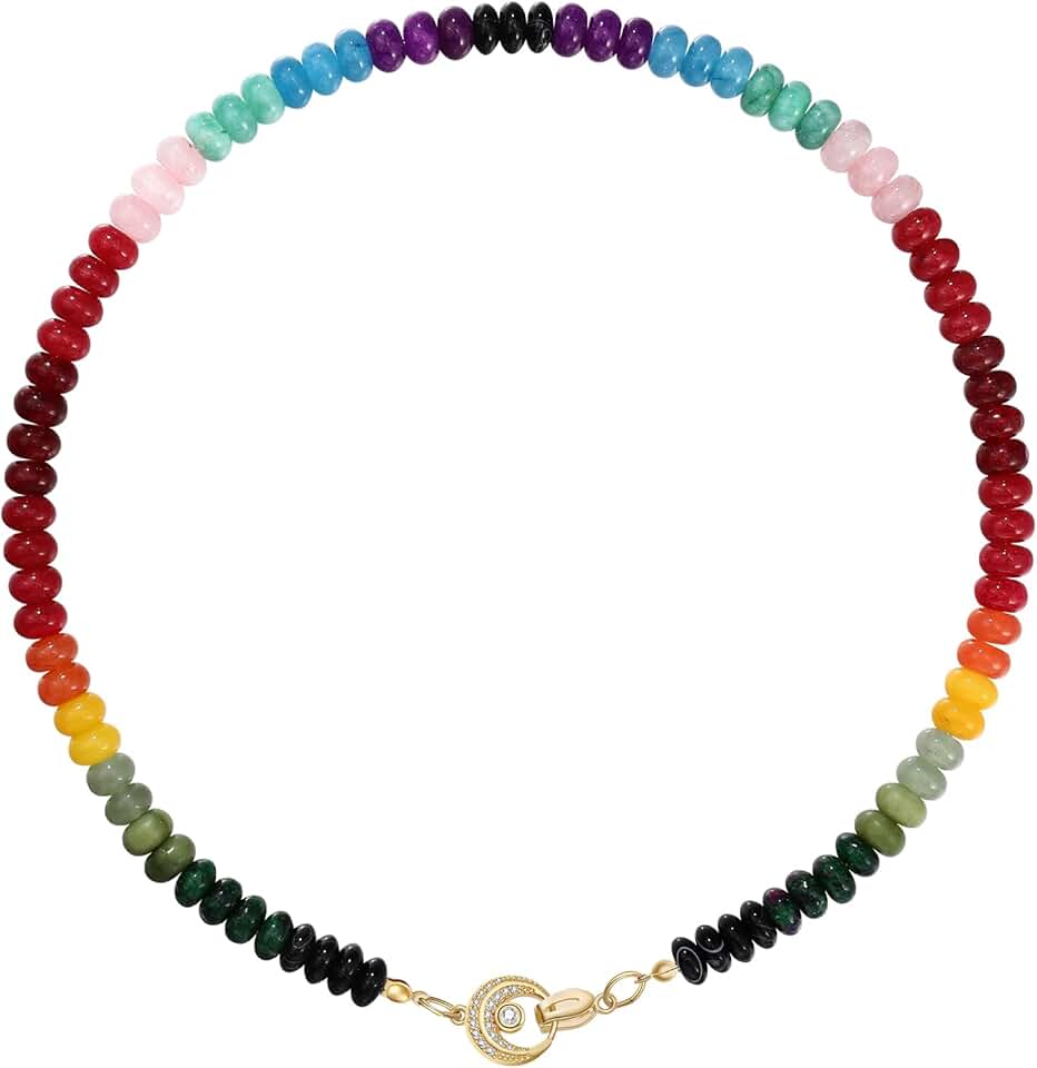 Colorful Boho Beaded Multilayer Necklace for Women
