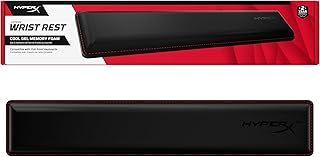 Full-sized ergonomic keyboard wrist rest with cooling gel and memory foam