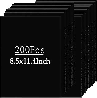 Black 8.5x11 Inch Heavyweight Cardstock, 200 Sheets
