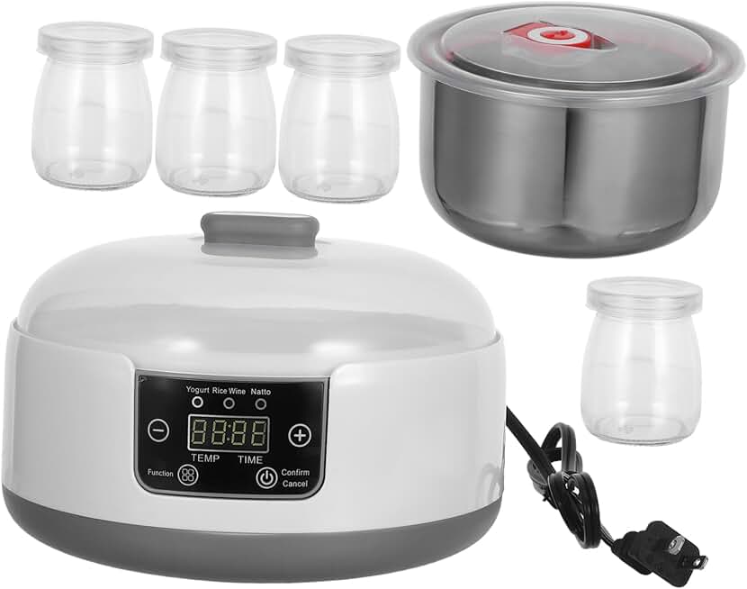 Automatic Yogurt Maker with Timer and LCD Display
