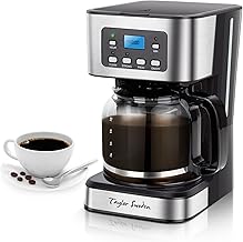 12-Cup Programmable Coffee Maker with Glass Carafe