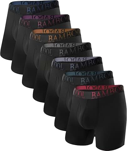 Men's breathable moisture-wicking boxer briefs, no ride-up, multipack
