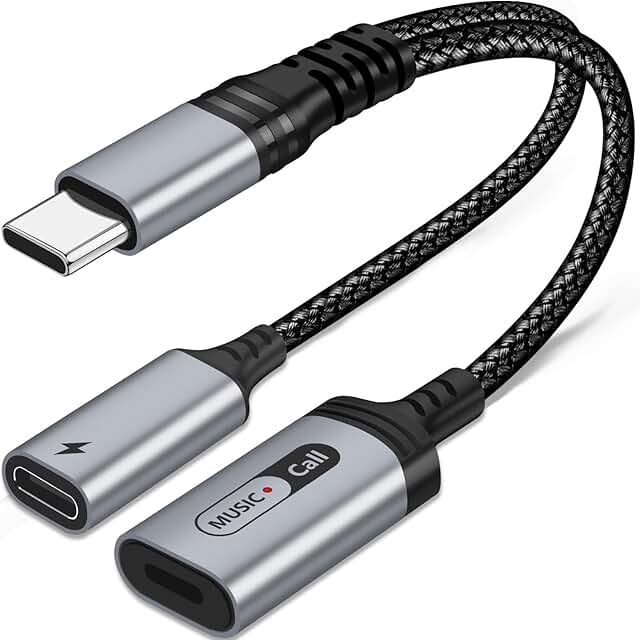 USB C to Lightning Audio and Charging Adapter