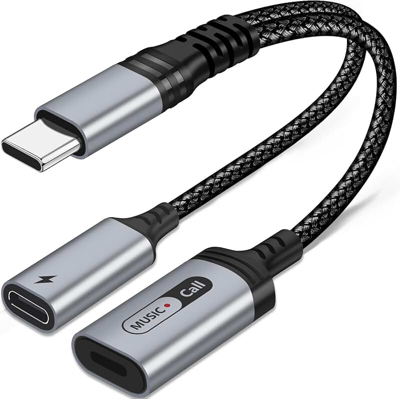 USB C to Lightning Audio and Charging Adapter