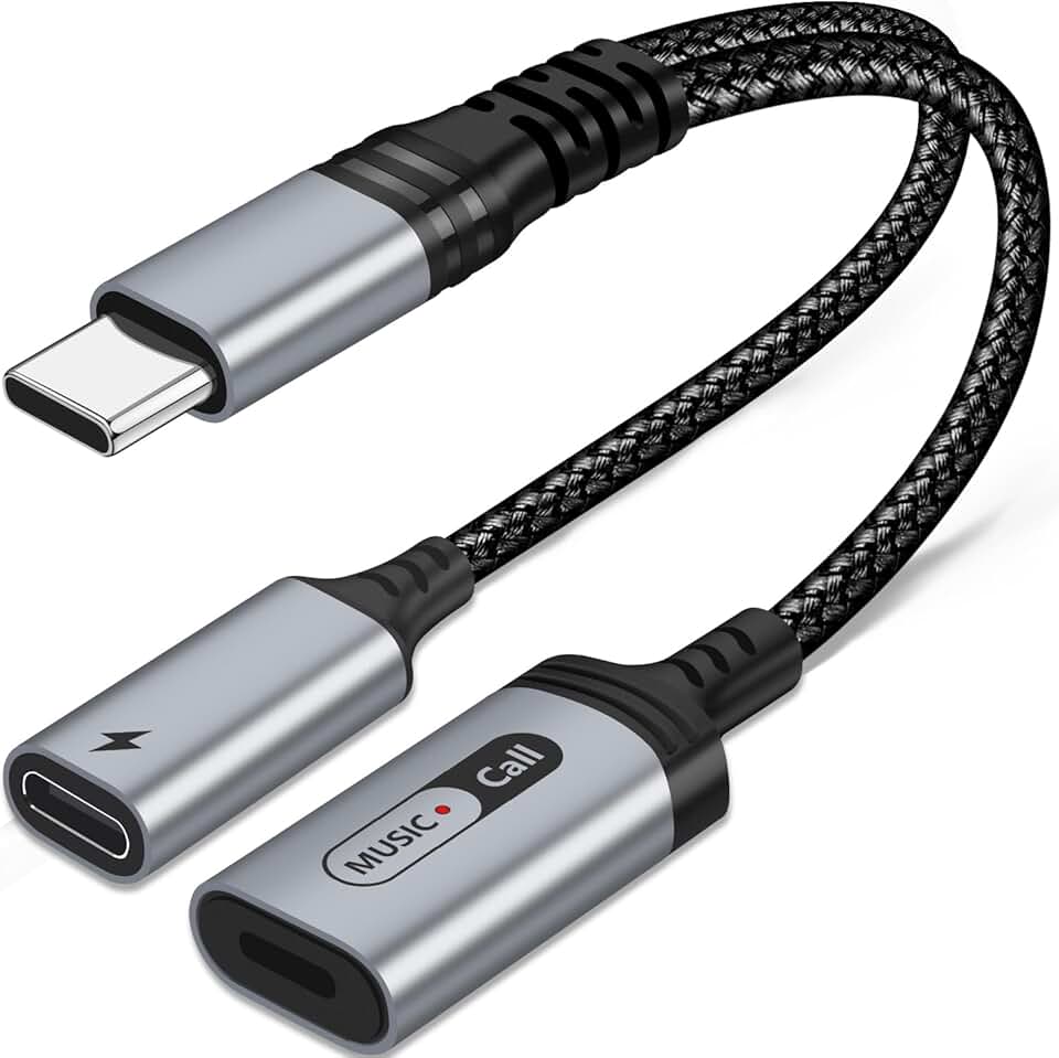 USB C to Lightning Audio and Charging Adapter