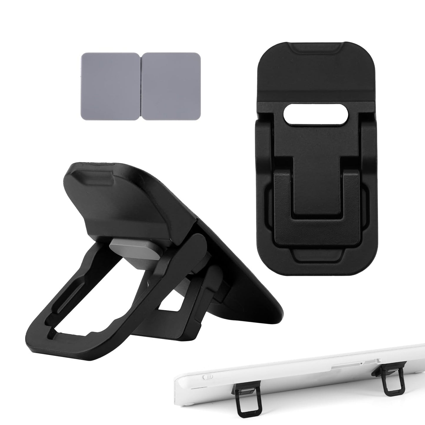 Two-piece adjustable keyboard stand for desktop and laptop