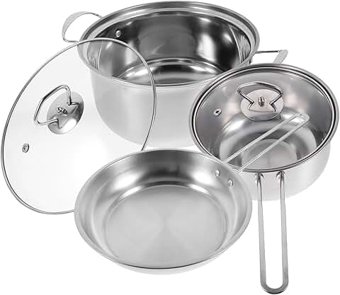 Stainless Steel Cookware and Utensil Set