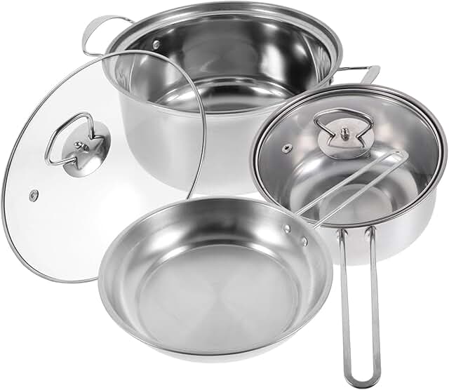 Stainless Steel Cookware and Utensil Set