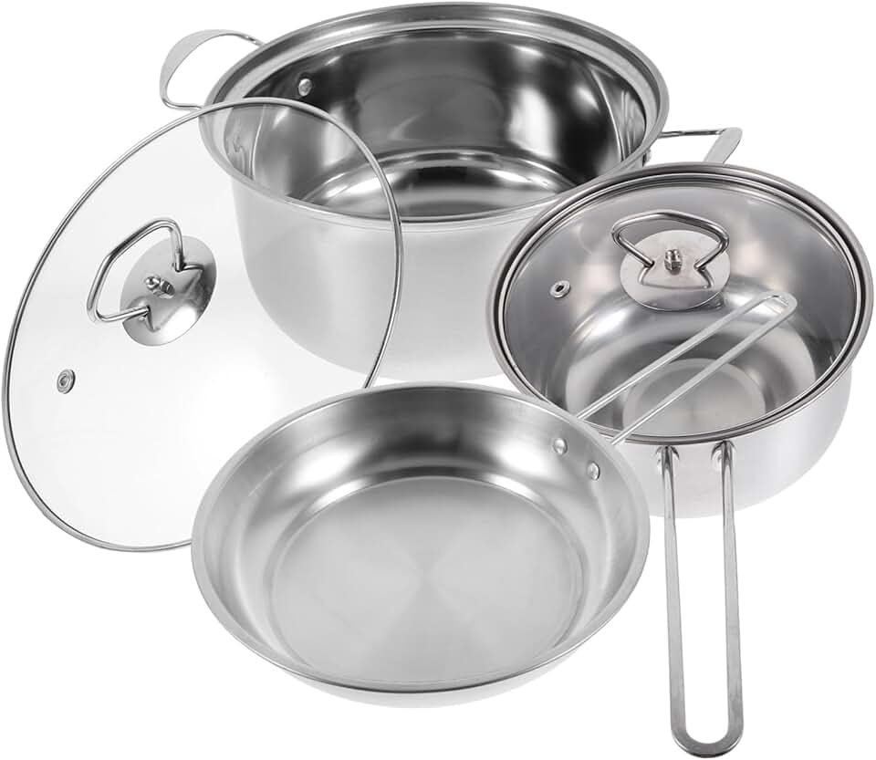 Stainless Steel Cookware and Utensil Set