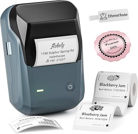 Portable 2-Inch Bluetooth Label Maker with Tape