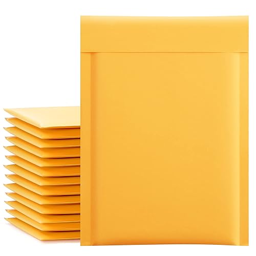 Yellow 6x9 Inch Bubble Mailers, 25 Pack