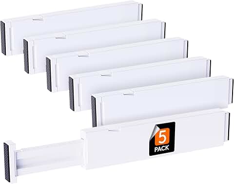 Adjustable Drawer Organizers for Clothes and Storage