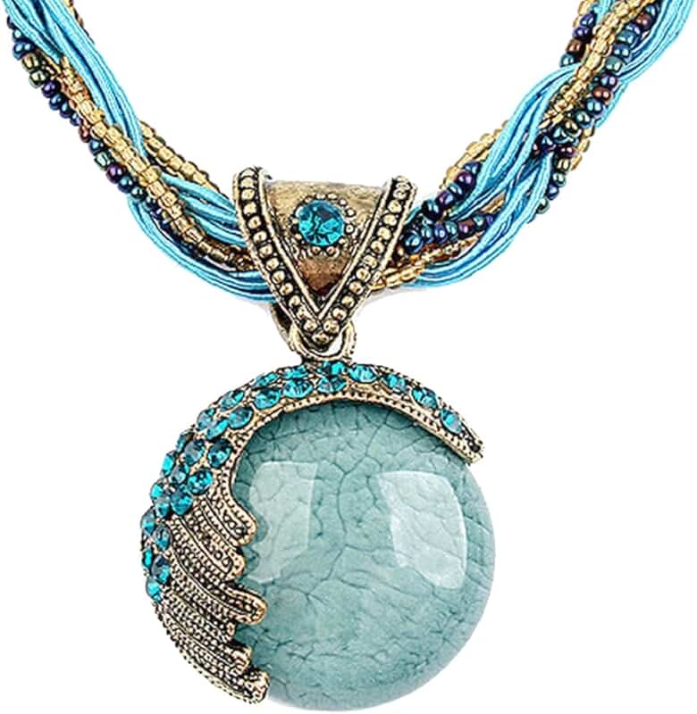 Women’s Handmade Vintage Bohemian Rope Chain Necklace