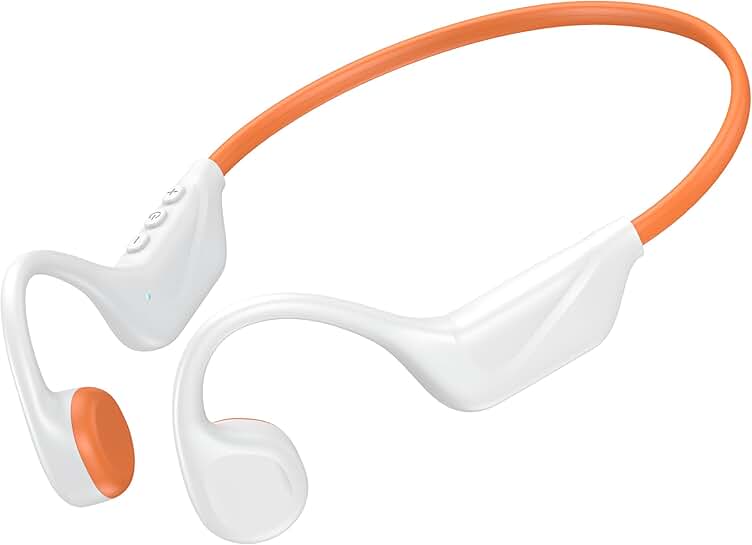 Wireless Bone Conduction Headphones with Microphone and Waterproof Design