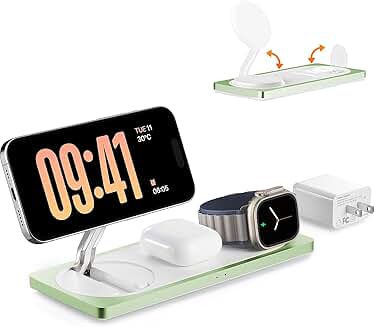 3-in-1 Wireless Charging Station for iPhone, Watch, AirPods