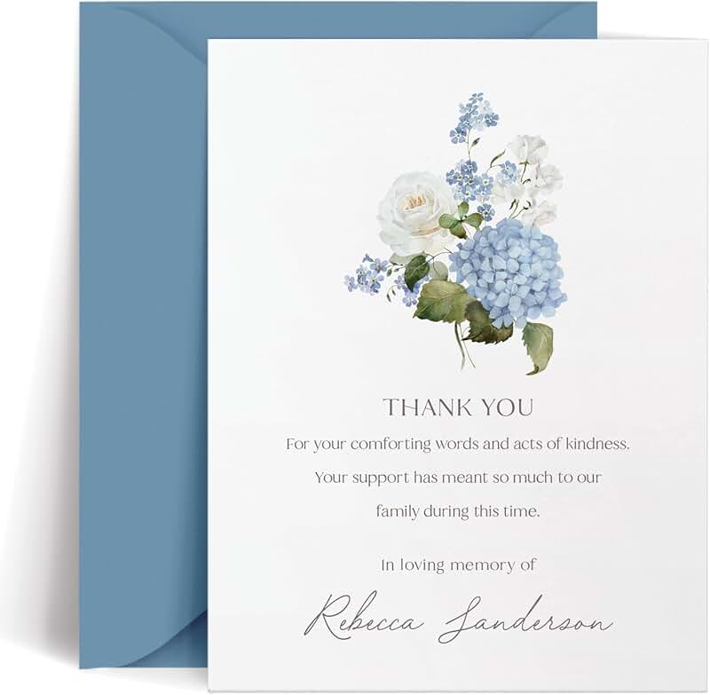 20 Watercolor Wildflowers Blank Cards and Envelopes