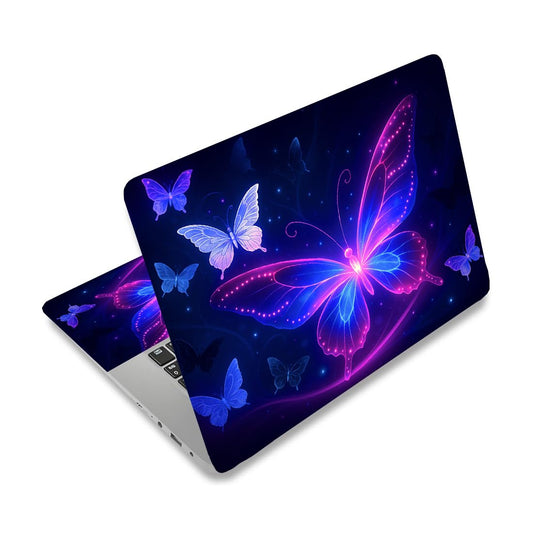 Purple Butterfly Laptop Skin for 12-15 Inch Laptops