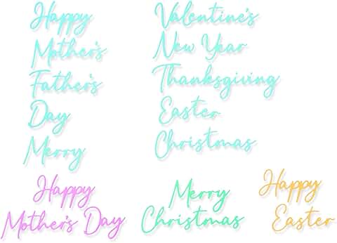 All Occasions Thinlits Die Set, 10 Pieces