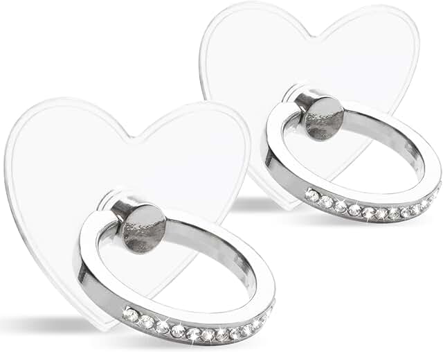 Transparent diamond ring holder with 360° rotation