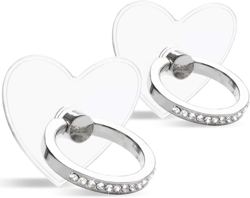 Transparent diamond ring holder with 360° rotation
