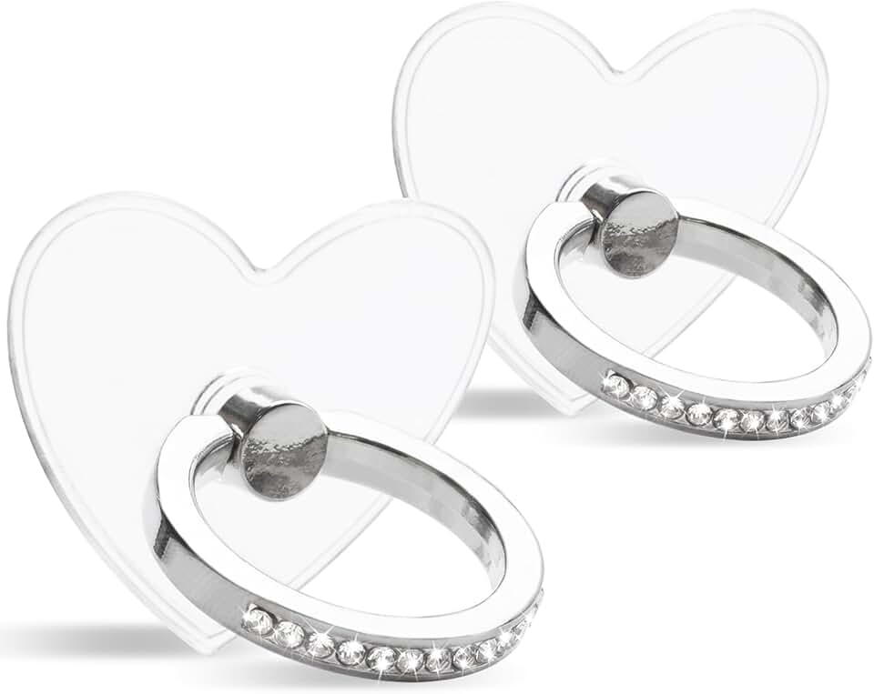 Transparent diamond ring holder with 360° rotation