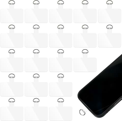 20 Clear Phone Tether Patches for All Cases