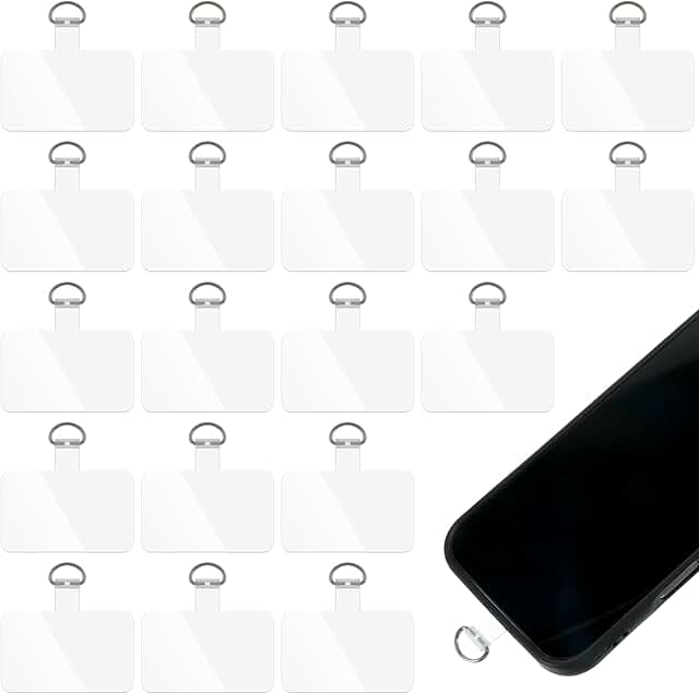 20 Clear Phone Tether Patches for All Cases