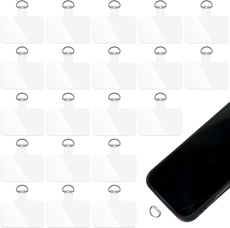 20 Clear Phone Tether Patches for All Cases