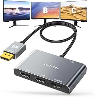 DisplayPort to HDMI splitter for three monitors at 4K@60Hz