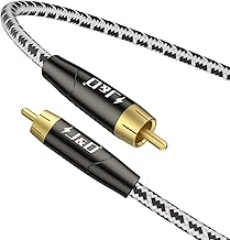5 ft RCA to RCA Audio Cable with Gold Plated Connectors