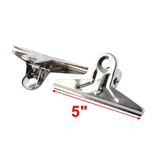 Two 5-Inch Stationery Paper File Clamps