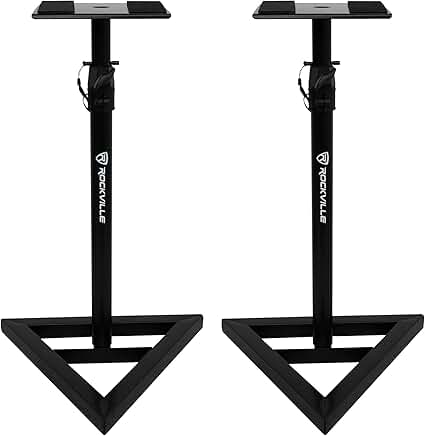 Pair of Adjustable Near-Field Studio Monitor Stands
