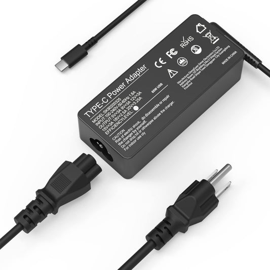65W 45W USB C Laptop Charger for Dell Chromebook and Latitude