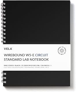 Wirebound Lab Notebook, 8.5 x 11 inches, 128 pages