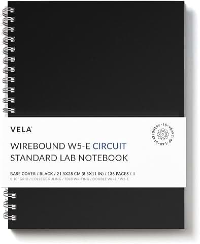 Wirebound Lab Notebook, 8.5 x 11 inches, 128 pages