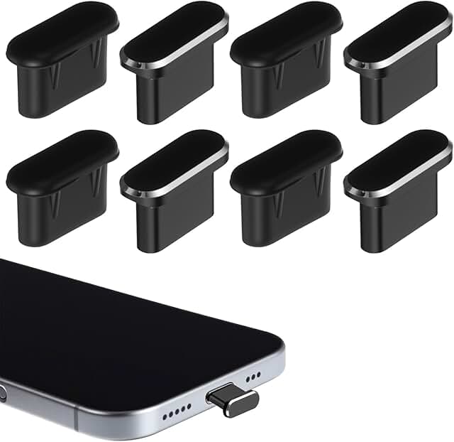 8-Pack USB Dust Plugs for Type-C Devices