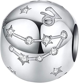 Sterling Silver Zodiac Constellation Bead Charm