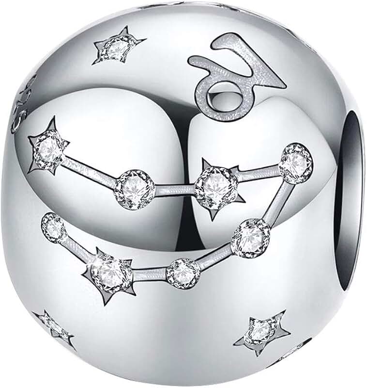 Sterling Silver Zodiac Constellation Bead Charm