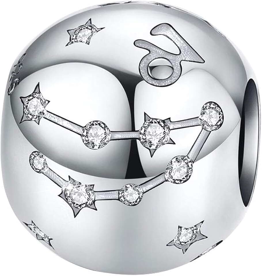Sterling Silver Zodiac Constellation Bead Charm