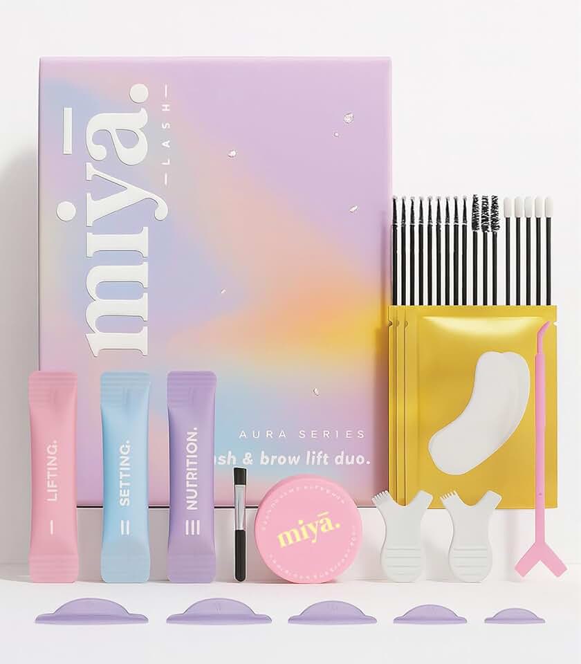Lash and Brow Lift Kit with Tools and Glue Balm