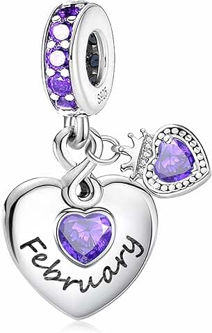 Sterling Silver Birthstone Charm for Jewelry