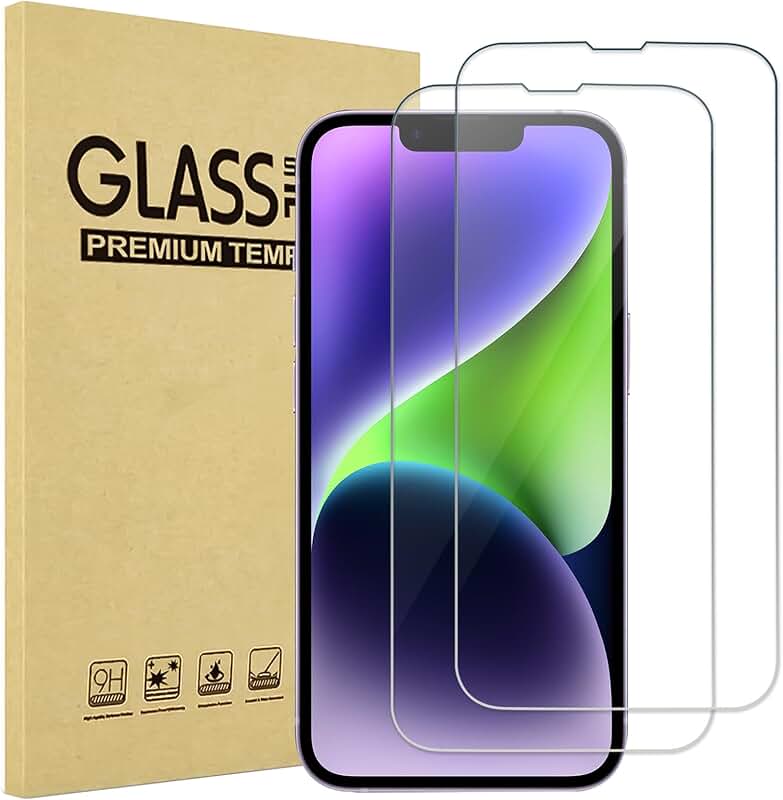 Two-Pack Tempered Glass Screen Protectors for 6.7-Inch iPhones